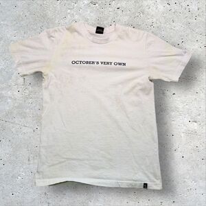 OVO October’s Very Own T-Shirt Men’s Small Cream White Logo Tee Made in Canada
